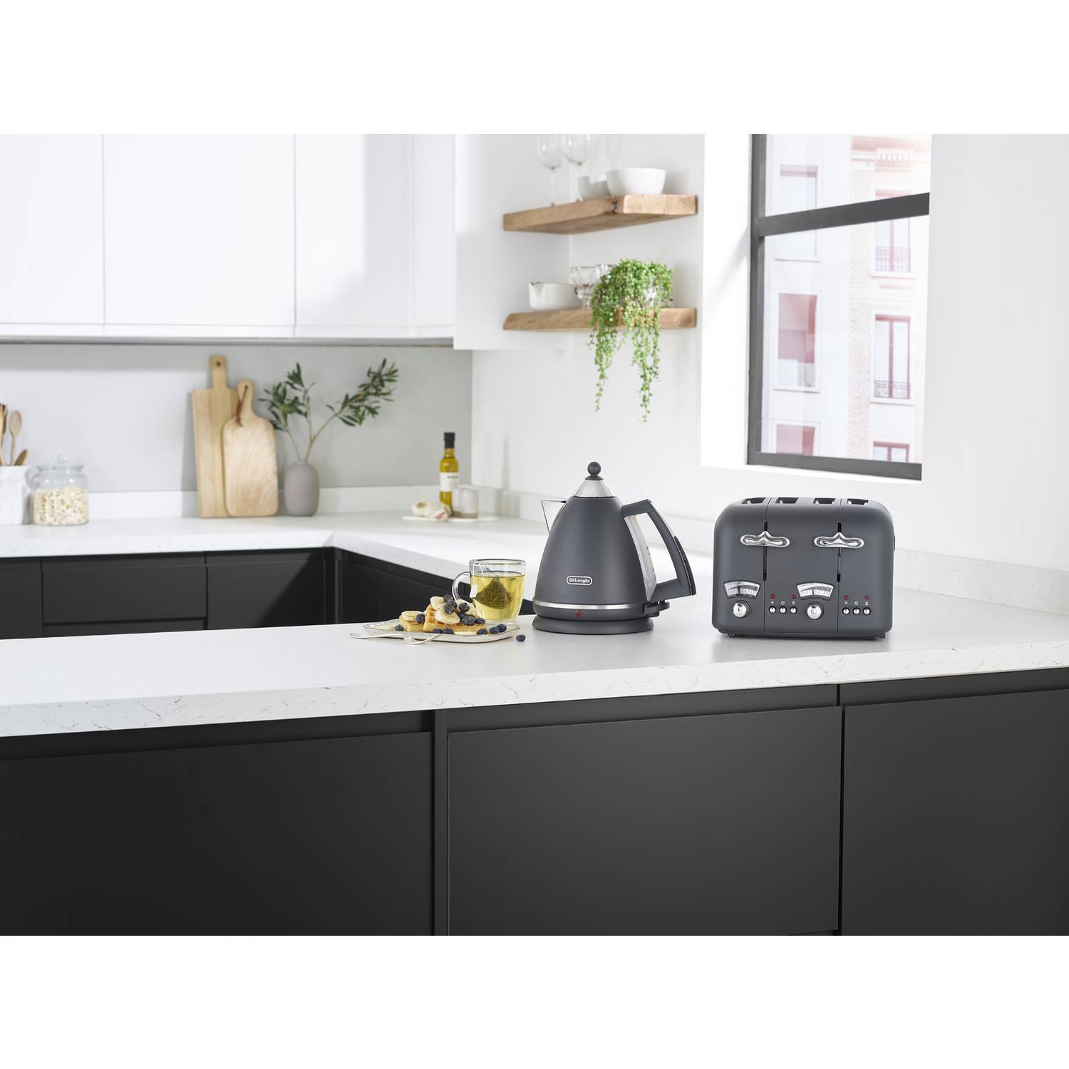 De'Longhi CT04.GY Argento Silva Toaster - Grey