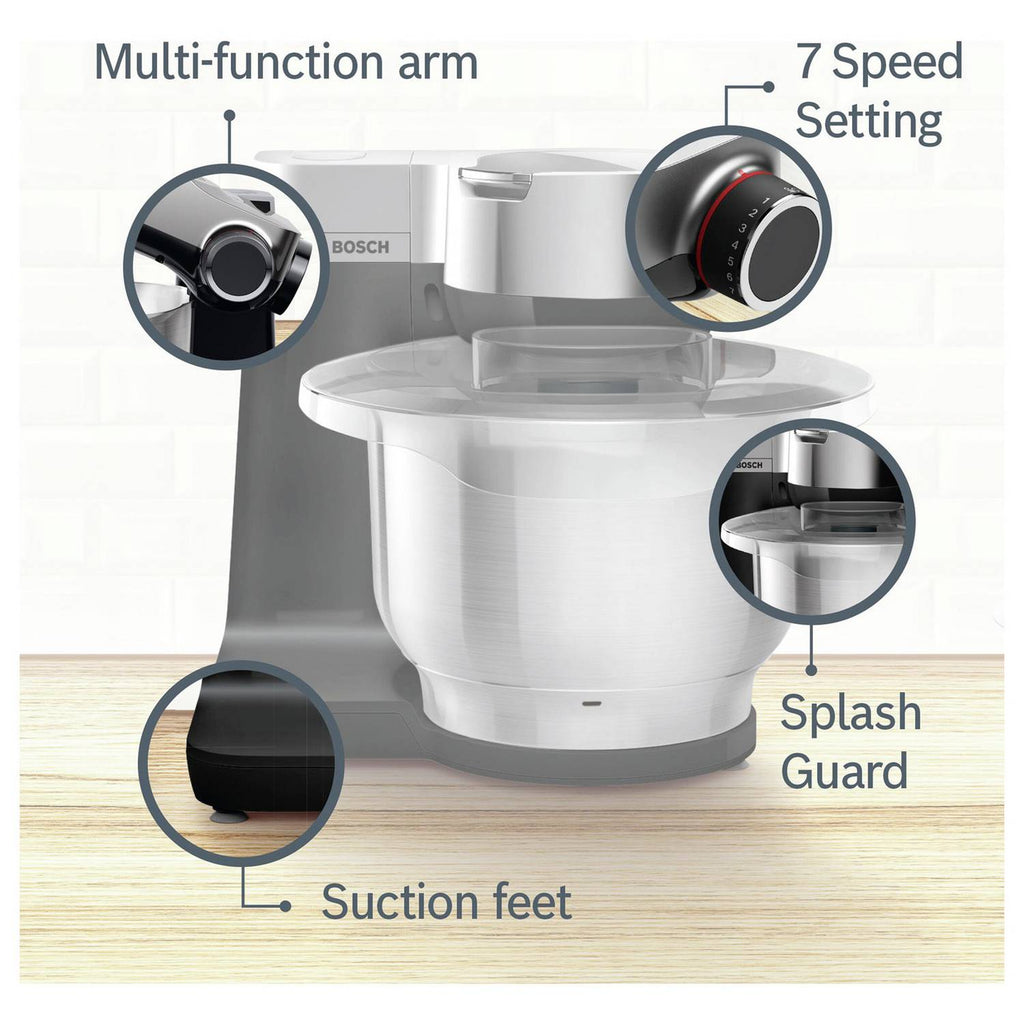 Bosch MUMS2VM40G 7-in-1 Stand Mixer, Juicer, Shredder, Black